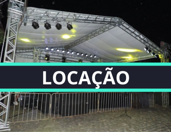 estrutura de som e palco com tablado e praticavel para locação sp